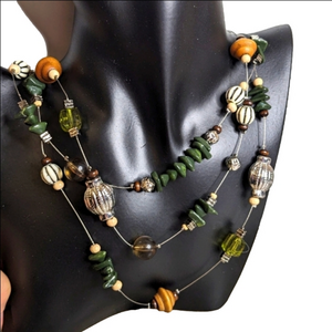 Chico's‎ Floating Embellished Necklace
